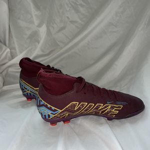 Nike Mercurial Superfly 9 KM FG Boys Soccer Cleats Purple Size 2.5 Y DO9789-694